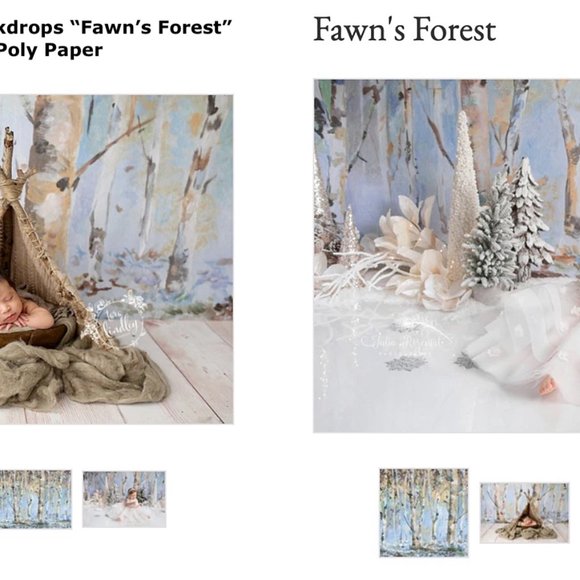 R2 Backdrops Professional Background for Photography - "Fawn's Forest" 72x60 - Picture 3 of 3